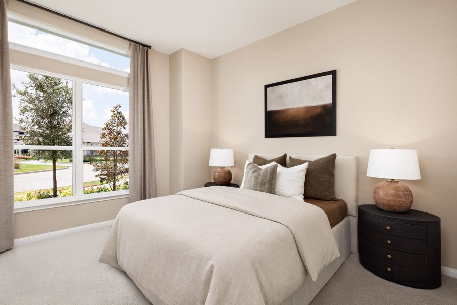 Furnished interior in a model home at Bridgeland in Cypress (Image 15).