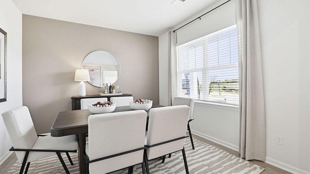 Furnished interior in a model home at Foxbank in Gray Court (Image 6).