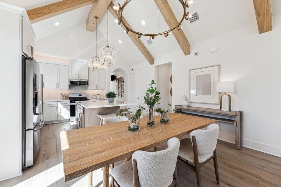 Furnished interior in a model home at Kresston - 40' in Montgomery (Image 16). Furnished interior in a model home at Kresston - 40' in Montgomery (Image 16).