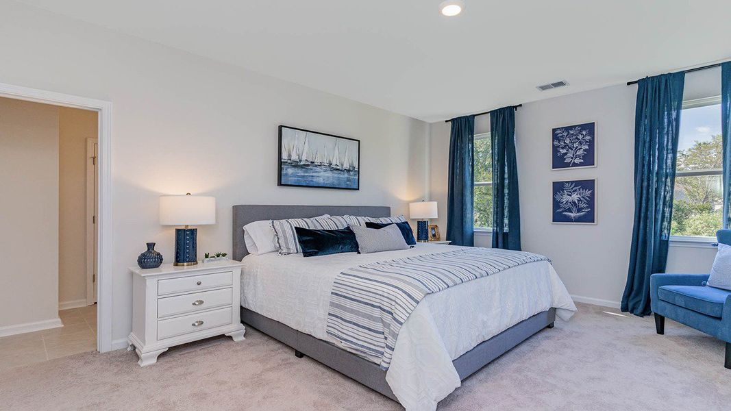 Furnished interior in a model home at Fairhaven in Statesboro (Image 14).