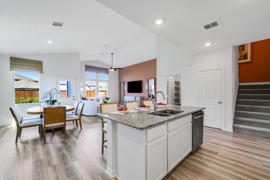 Furnished interior in a model home at Madero 50s in Fort Worth (Image 106).