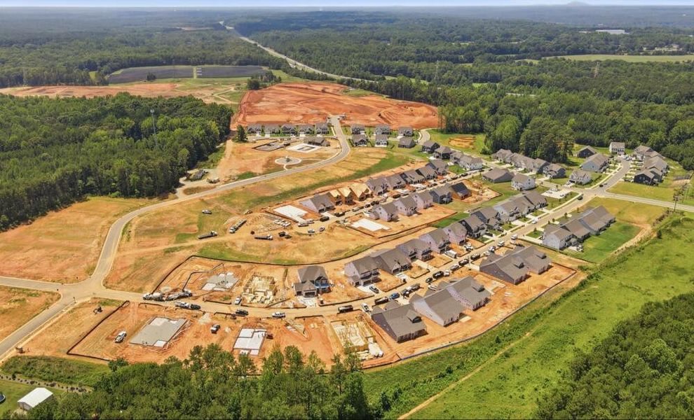 Aerial view of the Carrington community in Stanley, NC, showing layout and nearby surroundings (Image 14).