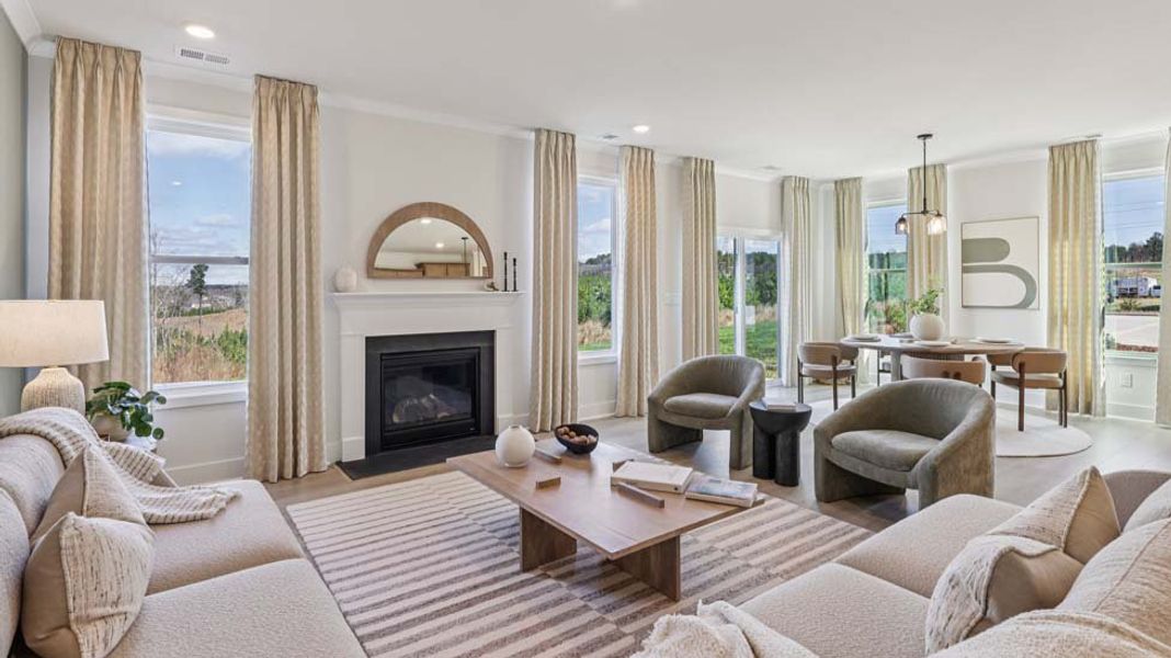 Furnished interior in a model home at Laurelbrook in Sherrills Ford (Image 30).