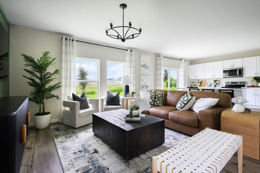 Furnished interior in a model home at Wynnstone in Davenport (Image 10).