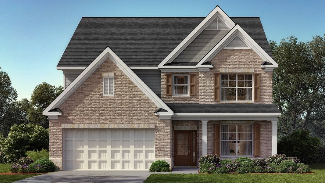 Front exterior of a home in the Holland Estates community, located in Powder Springs, GA (Image 6).