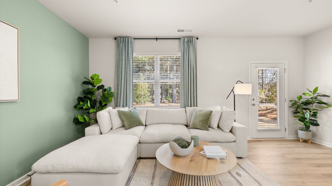 Furnished interior in a model home at Roseleigh Park in Douglasville (Image 8).