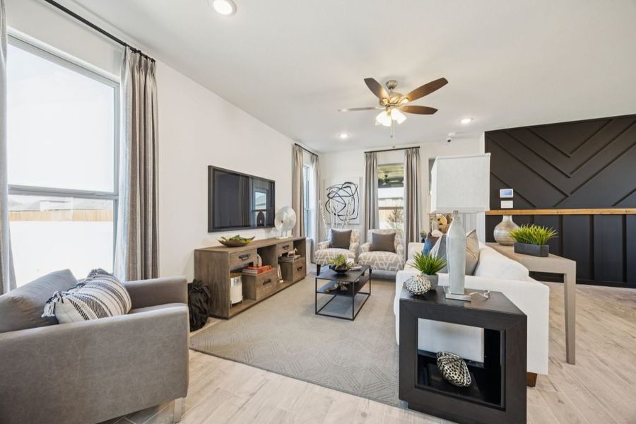 Furnished interior in a model home at Churchill in Anna (Image 5).