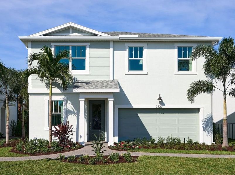 Front exterior of a home in the Forest community, located in Greenacres, FL (Image 4).