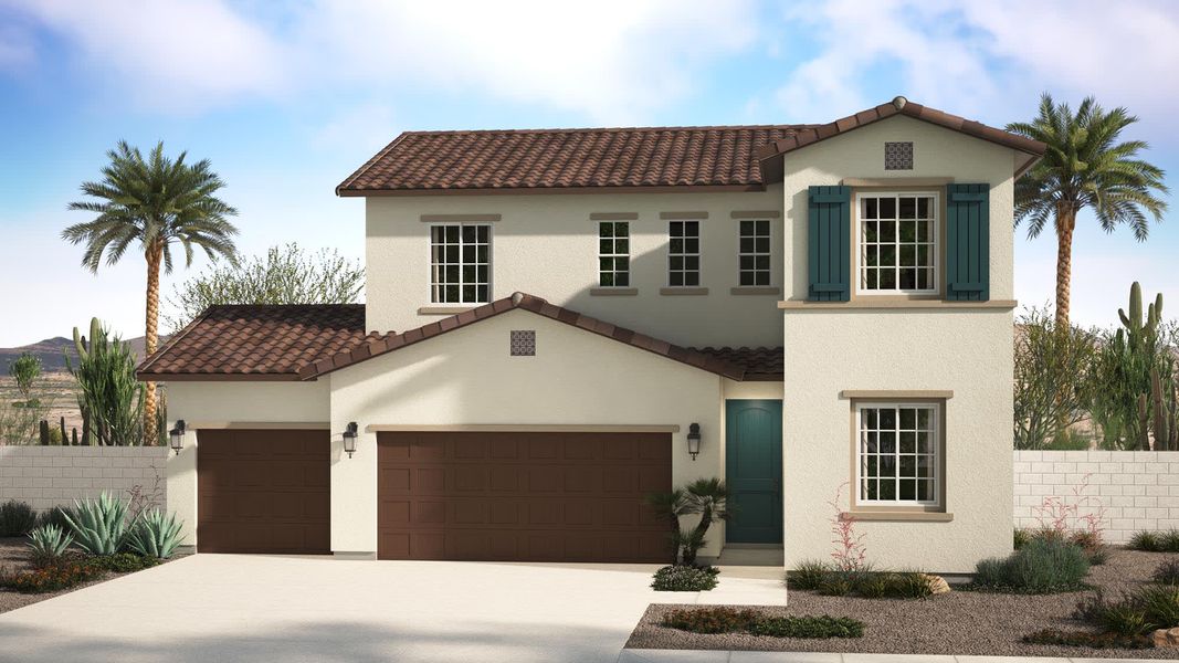 Spanish Elevation | Malta | Marlowe | New Homes in Glendale, AZ | Landsea Homes