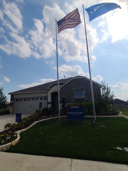 A charming brick home with lush landscaping in Hurricane Creek: Classic North by Lennar (Anna, TX). A charming brick home with lush landscaping in Hurricane Creek: Classic North by Lennar (Anna, TX).