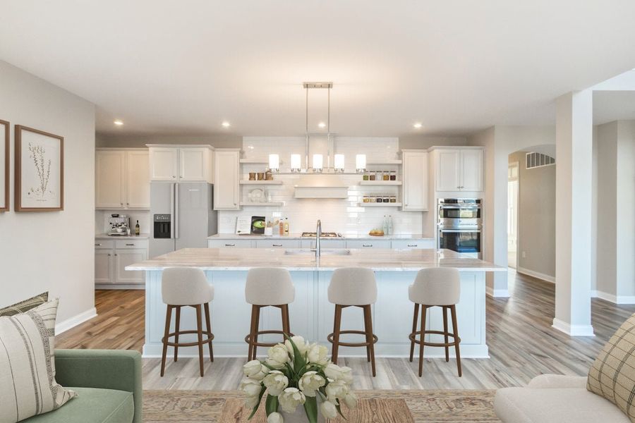 Furnished interior in a model home at Brookshale in Ball Ground (Image 28).