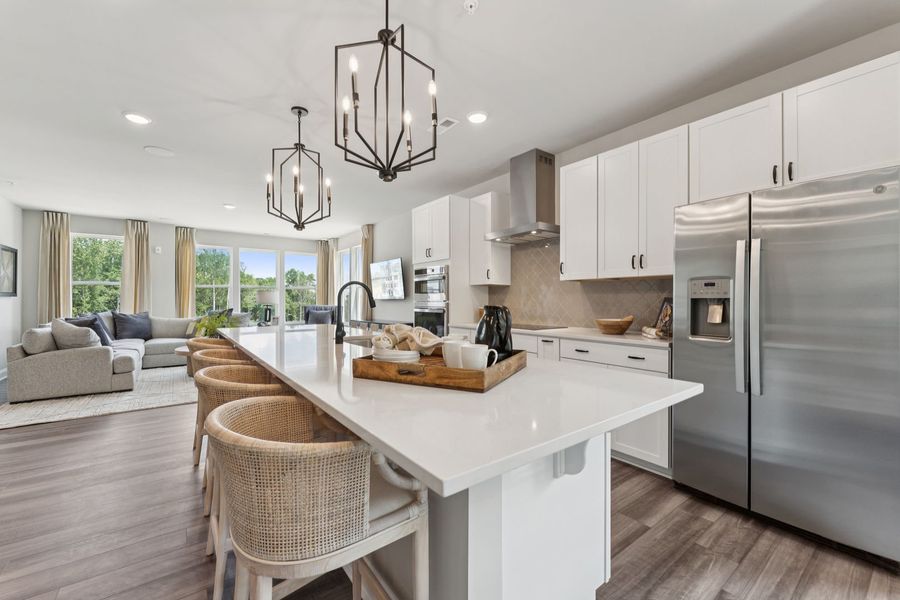 Chef Inspired Kitchens with large island and seating Chef Inspired Kitchens with large island and seating
