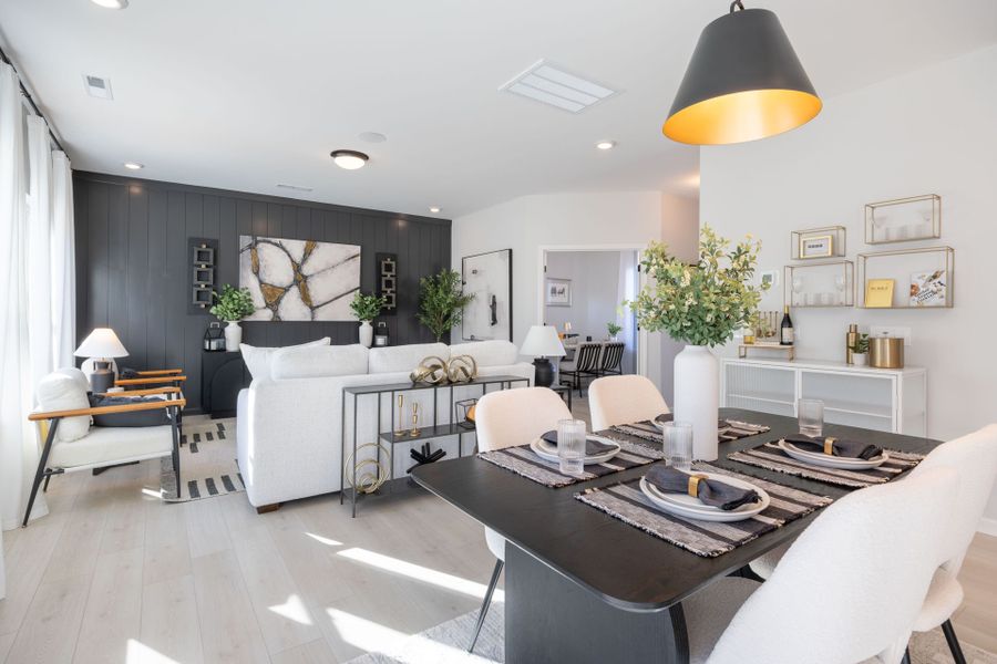 Furnished interior in a model home at River Rock in Winston-Salem (Image 4).