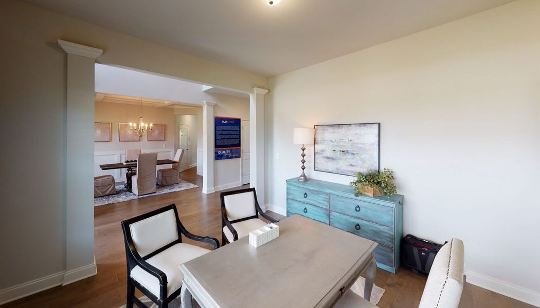 Furnished interior in a model home at Oak Mountain View in Carrollton (Image 17). Furnished interior in a model home at Oak Mountain View in Carrollton (Image 17).