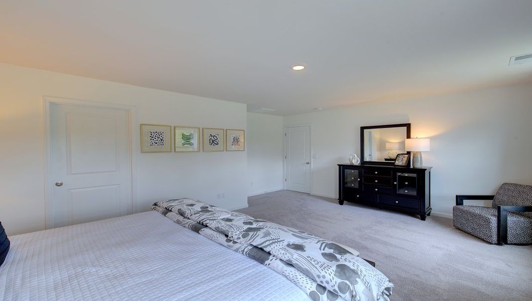 Furnished interior in a model home at Heritage Park in Fletcher (Image 22).