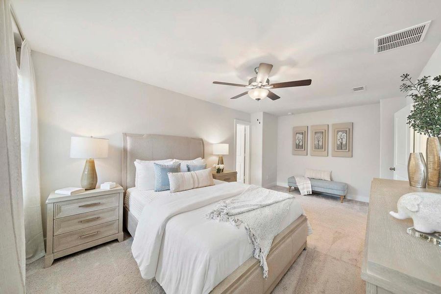 Furnished interior in a model home at Enclave at Cypress in Cypress (Image 15).
