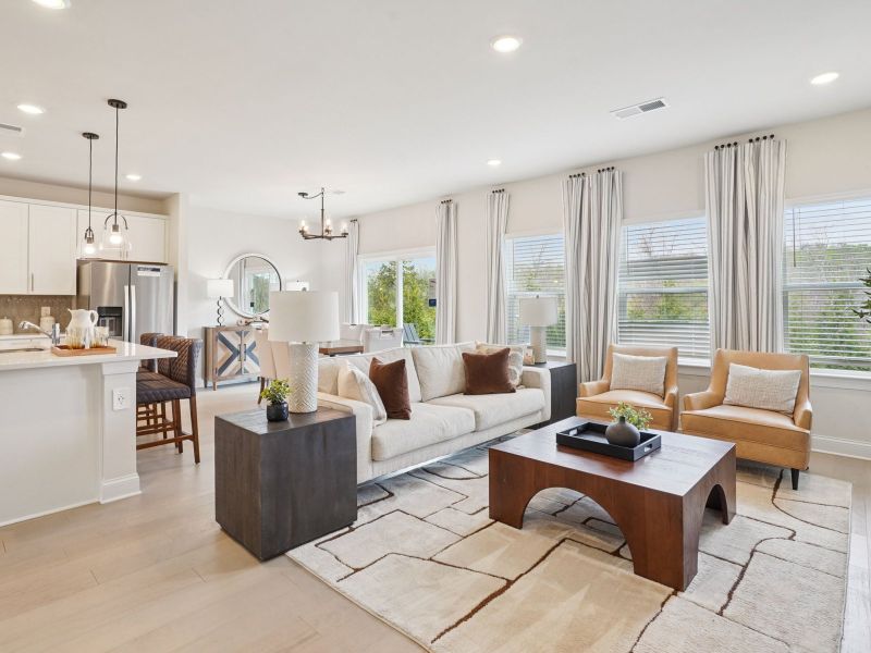 Furnished interior in a model home at Crestview - Legacy Series in Hermitage (Image 6). Furnished interior in a model home at Crestview - Legacy Series in Hermitage (Image 6).
