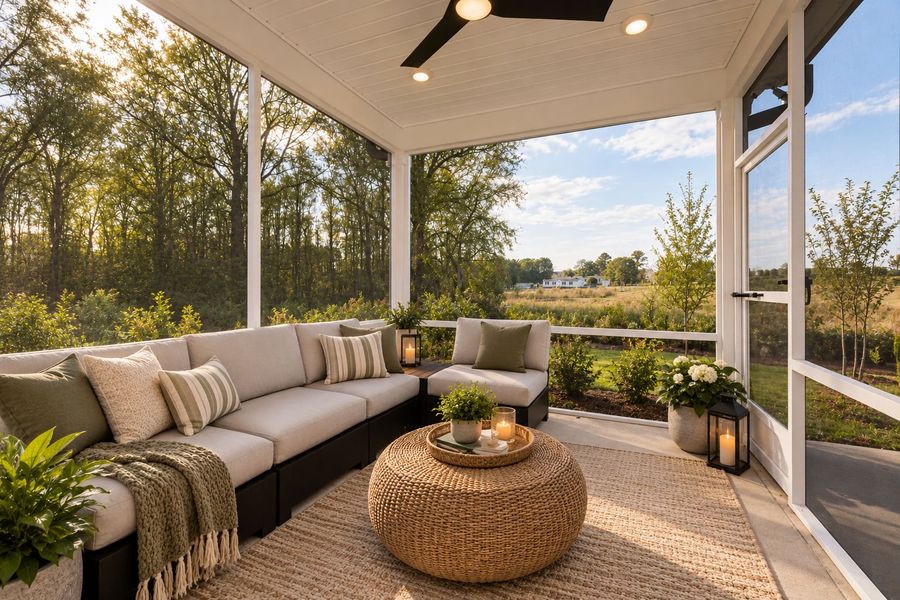 Relaxing Screened-In Patios