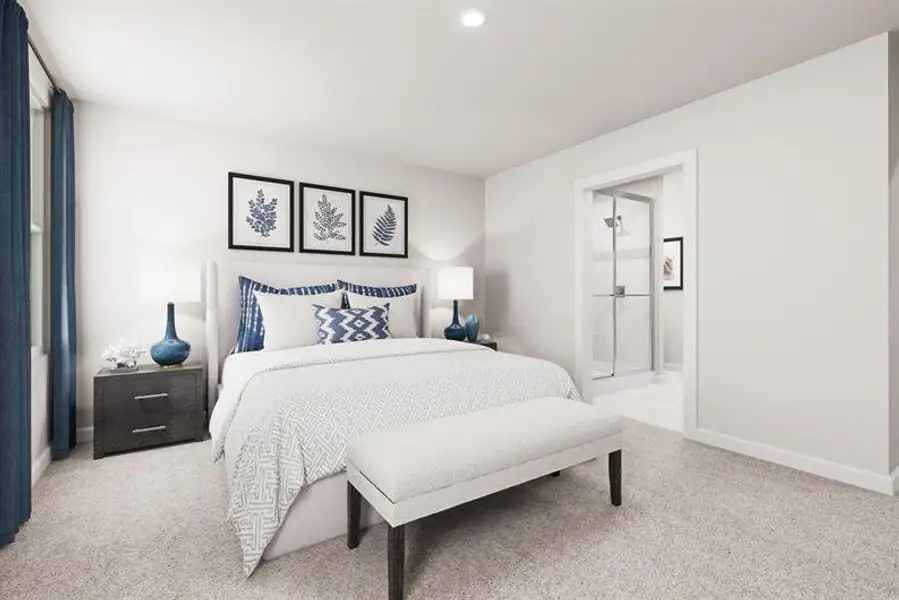 Furnished interior in a model home at Brookshire Ranches in Sanford (Image 7).