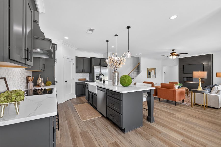 Furnished interior in a model home at Cotton Creek in Good Hope (Image 14).