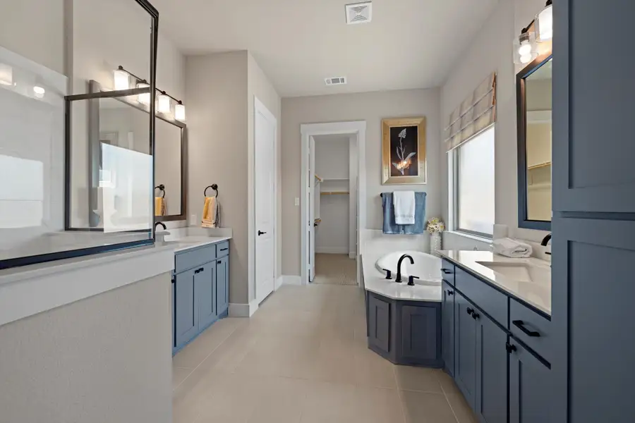 Furnished interior in a model home at Serenity Estates in Lorena (Image 5).