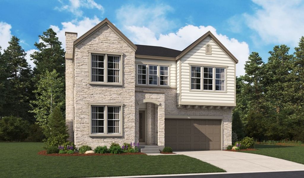 Front exterior of a home in the Skyline at Parkvale community, located in Littleton, CO (Image 11).