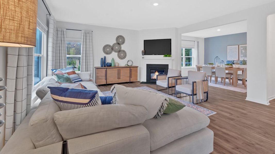 Furnished interior in a model home at Mary's Pointe in Clinton (Image 19). Furnished interior in a model home at Mary's Pointe in Clinton (Image 19).