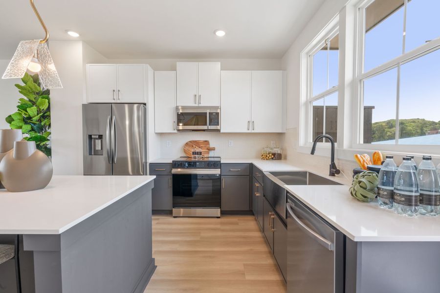 Furnished interior in a model home at Array in Atlanta (Image 53).