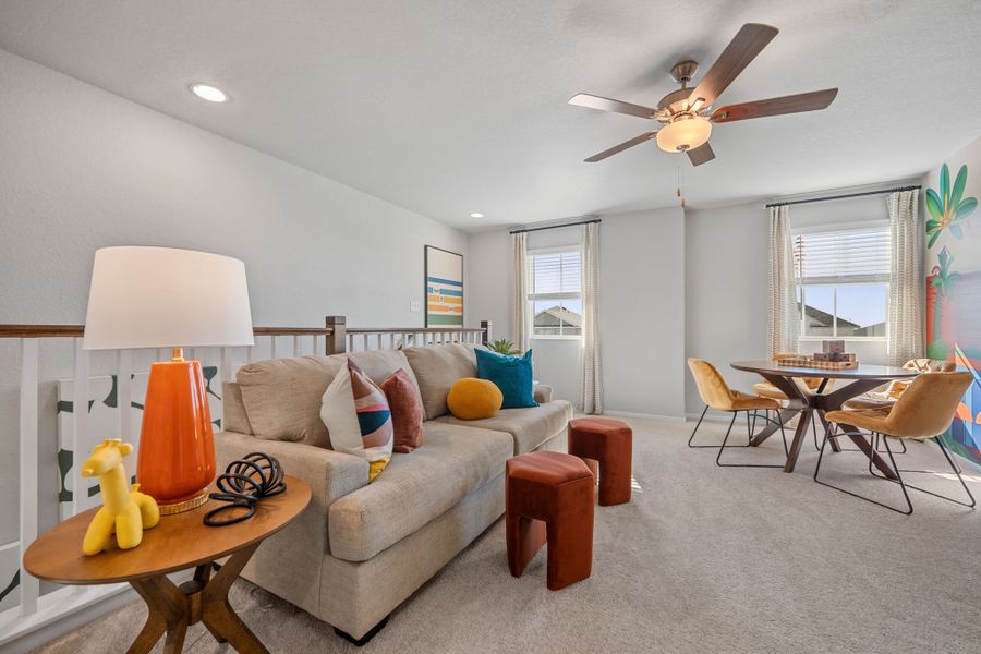 Furnished interior in a model home at Azalea in Pattison (Image 13).