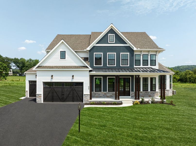 Front exterior of a home in the Trillium Reserve at Lake Norman community, located in Mooresville, NC (Image 18).