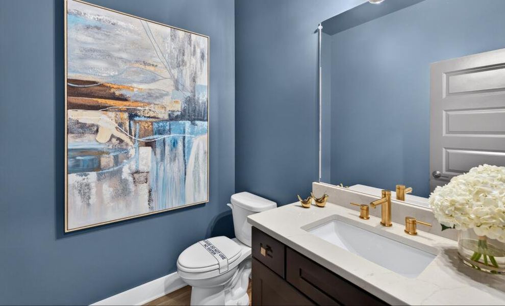 Furnished interior in a model home at Arbor West in Dawsonville (Image 12).