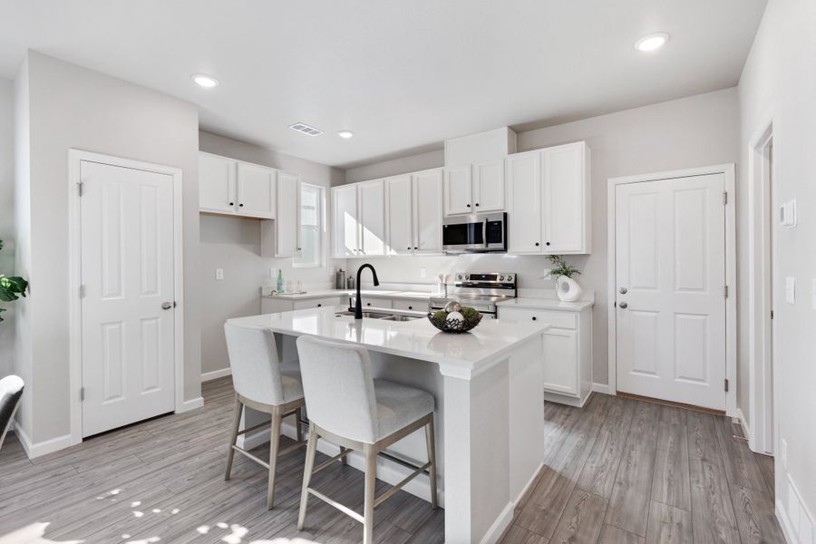 Furnished interior in a model home at Spring Valley in Longmont (Image 11).