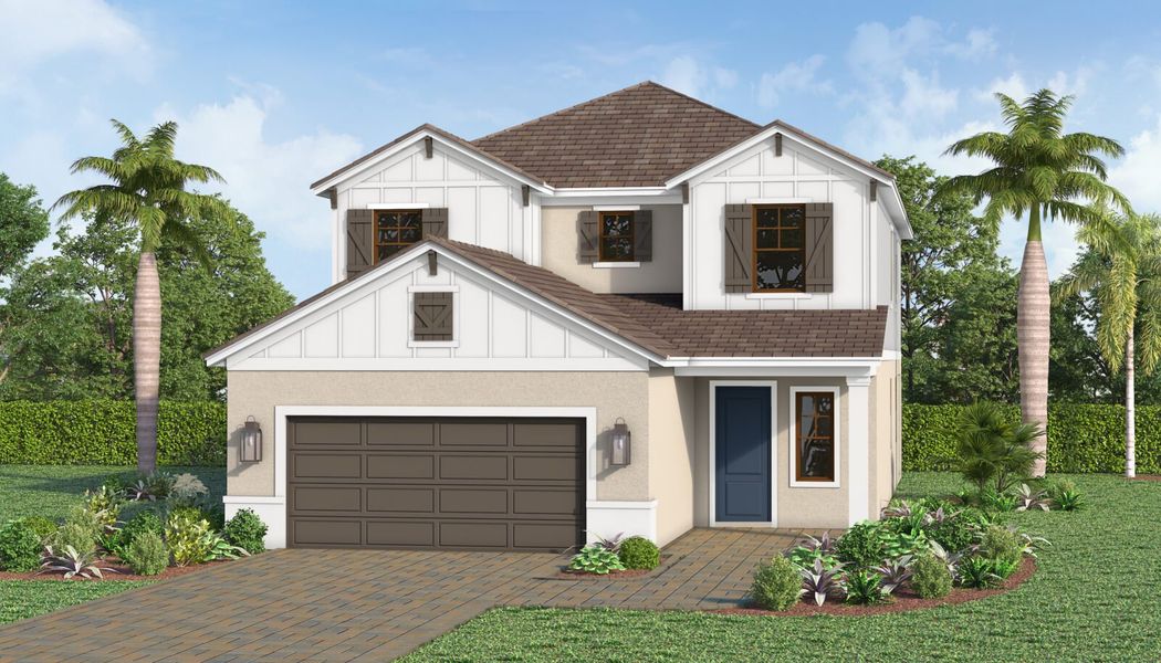 Front exterior of a home in the Kingston community, located in Estero, FL (Image 21).
