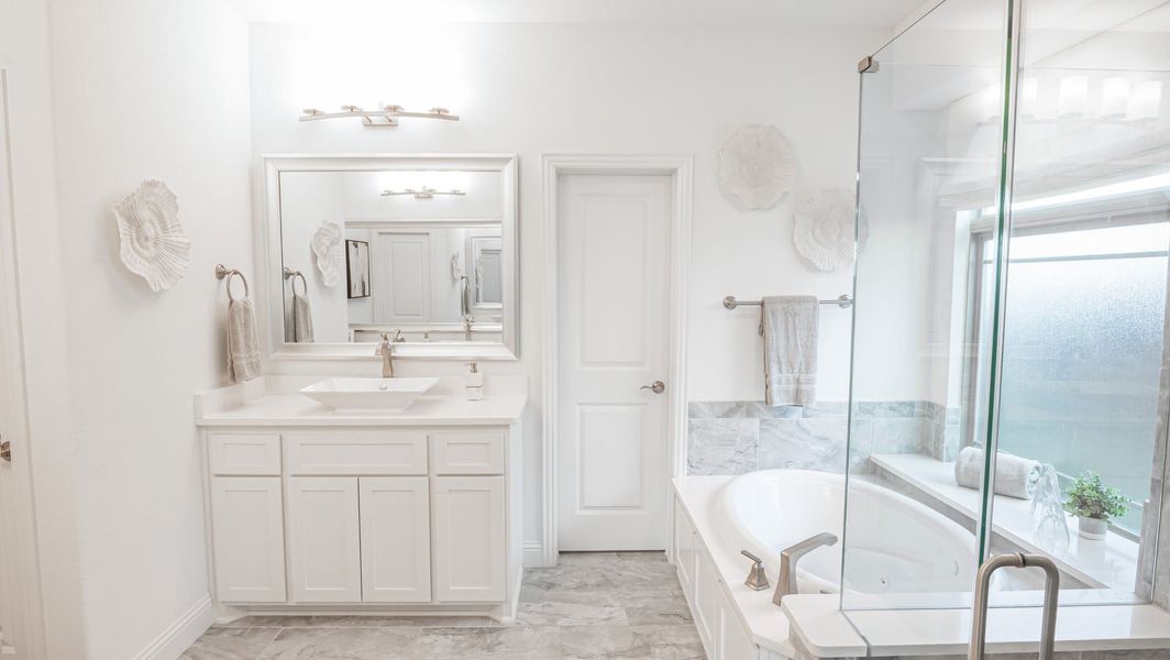 Furnished interior in a model home at Marine Creek Ranch in Fort Worth (Image 8).