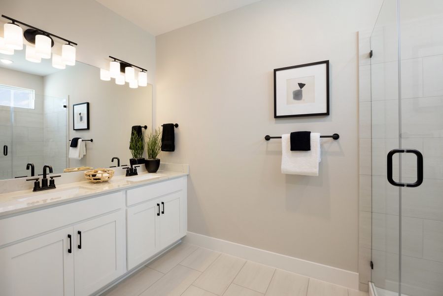 Furnished interior in a model home at Ryegrass Collection – Freedom at Anthem in Kyle (Image 9).