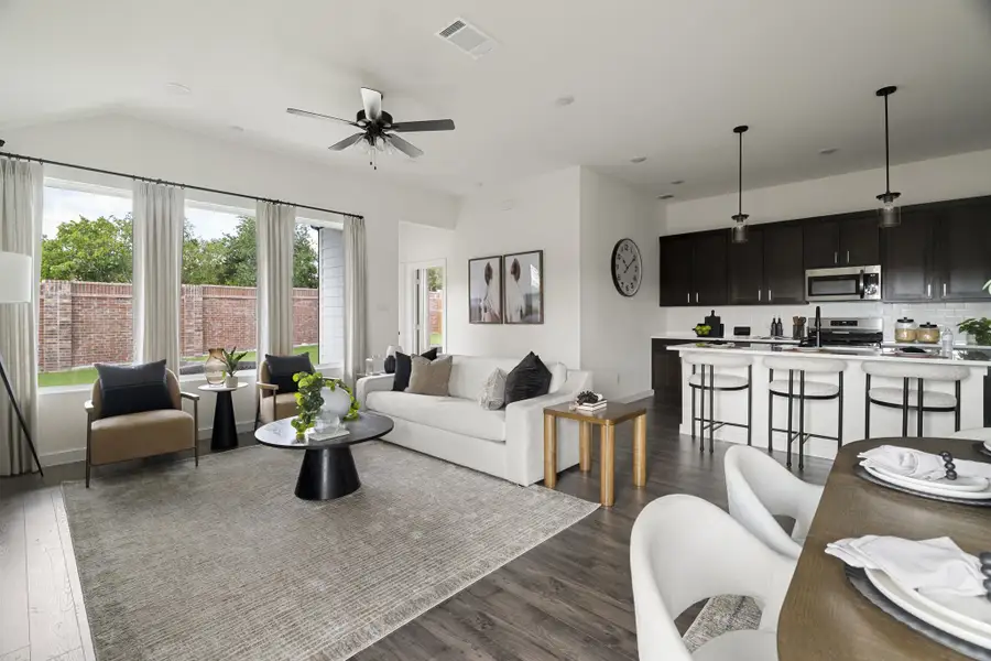 Furnished interior in a model home at Diamond Meadows in Fort Worth (Image 5).