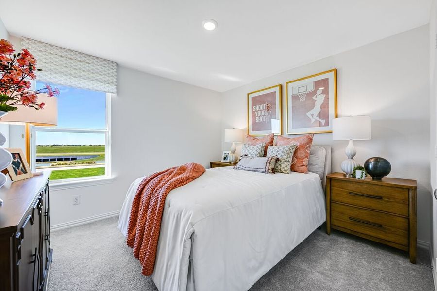 Furnished interior in a model home at Madero 50s in Fort Worth (Image 123).
