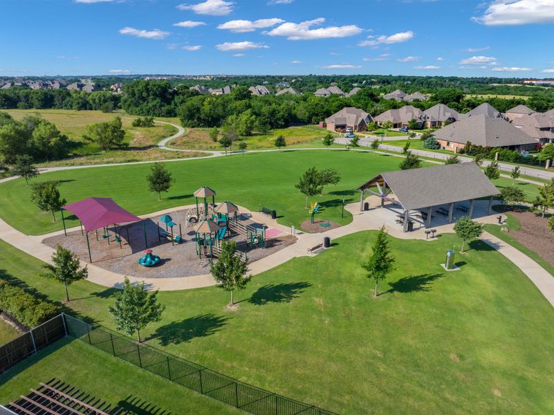 Aerial view of the Breezy Hill community in Rockwall, TX, showing layout and nearby surroundings (Image 14).