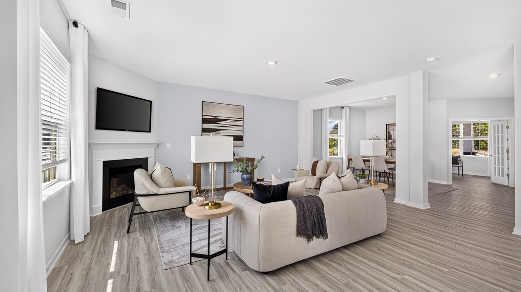 Furnished interior in a model home at Twinleaf Meadows in Monroe (Image 19).