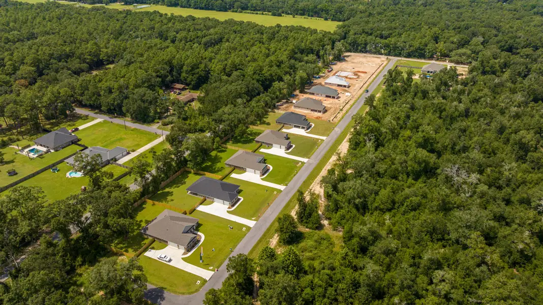 Aerial view of the Prosperity Point community in Milton, FL, showing layout and nearby surroundings (Image 2).