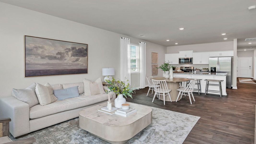 Furnished interior in a model home at Mulberry Landing in Orangeburg (Image 3).