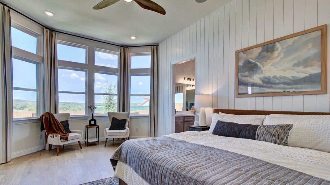 Furnished interior in a model home at Veramendi in New Braunfels (Image 26).