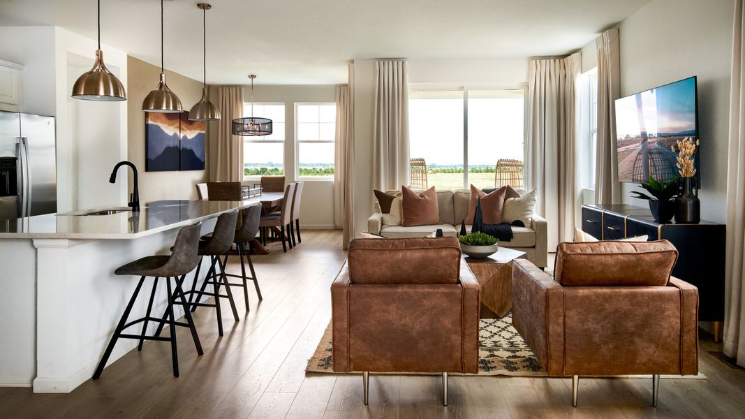 Furnished interior in a model home at Parterre Landmark Collection in Thornton (Image 5). Furnished interior in a model home at Parterre Landmark Collection in Thornton (Image 5).