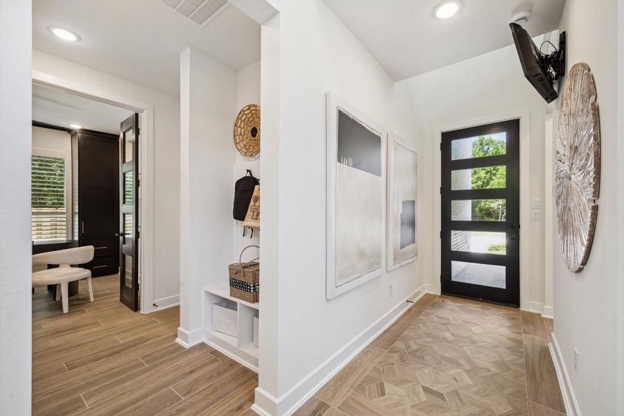 Furnished interior in a model home at ARTAVIA® - 40' in Conroe (Image 22).