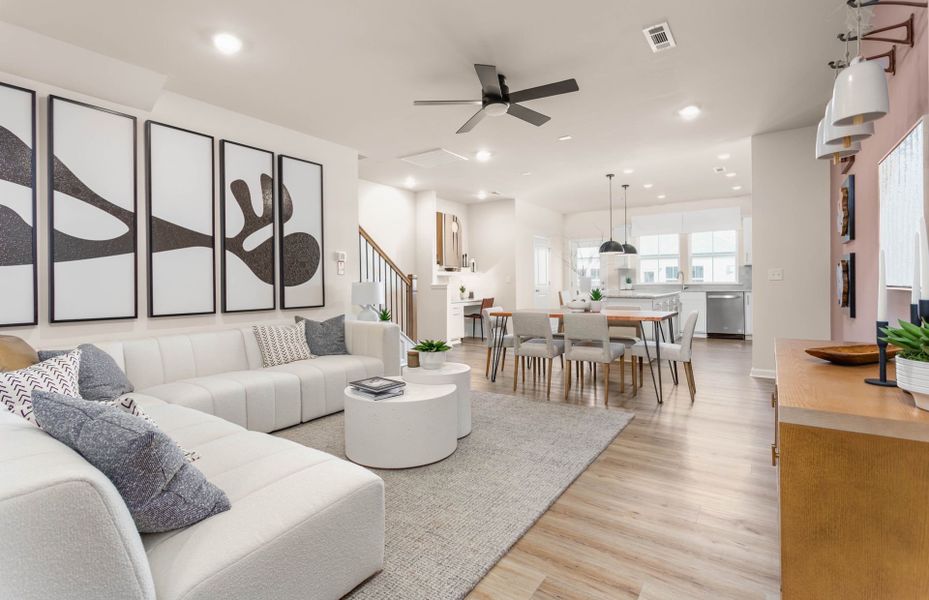 Furnished interior in a model home at Danbury in Winston-Salem (Image 3). Furnished interior in a model home at Danbury in Winston-Salem (Image 3).