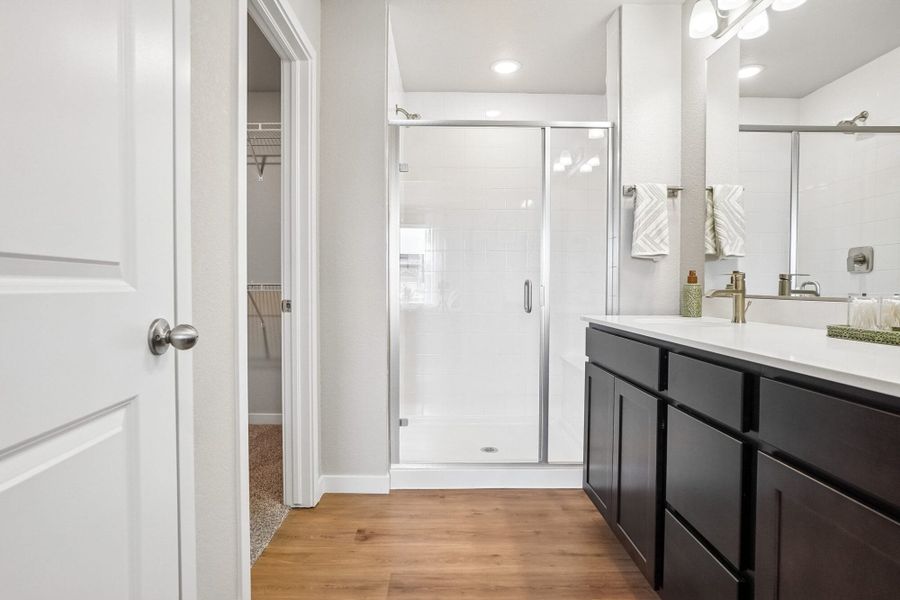 Furnished interior in a model home at Aspen Ranch in Fountain (Image 34).