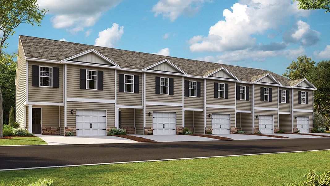 Front exterior of a home in the Fieldcrest Acres Townhomes community, located in Blountville, TN (Image 2).