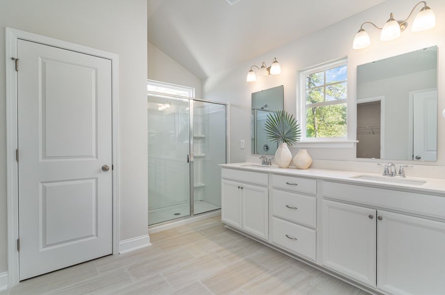 Furnished interior in a model home at Waterbridge in Myrtle Beach (Image 76).