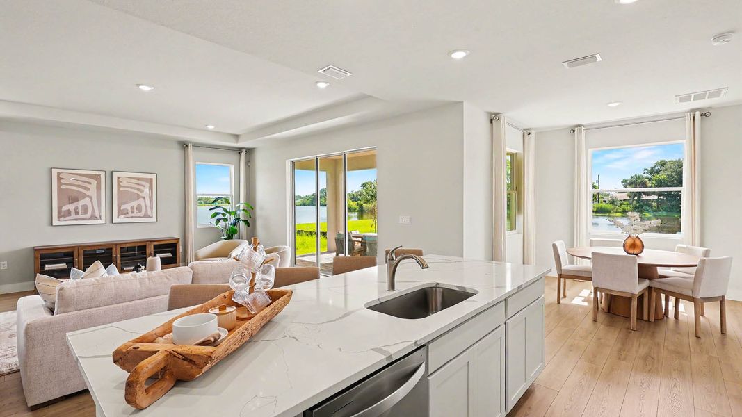 Furnished interior in a model home at Harbor Lake Estates in Titusville (Image 18). Furnished interior in a model home at Harbor Lake Estates in Titusville (Image 18).