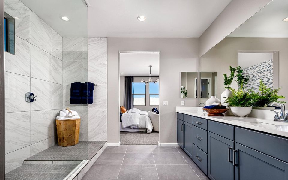 Furnished interior in a model home at Wildflower at Blossom Rock in Apache Junction (Image 8). Furnished interior in a model home at Wildflower at Blossom Rock in Apache Junction (Image 8).